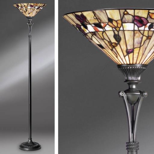 Bernwood Uplighter Floor Lamp - Interiors 1900 Tiffany Light