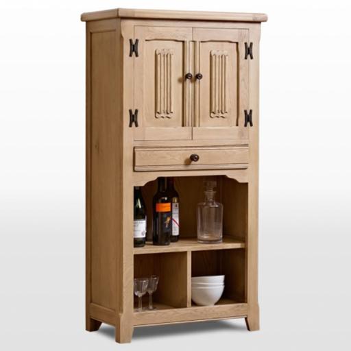 3018 Drinks Cabinet - Old Charm Furniture - Wood Bros