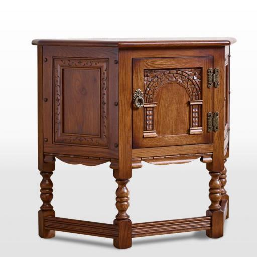 1434 Canted Pedestal Table Old Charm Furniture Wood Bros