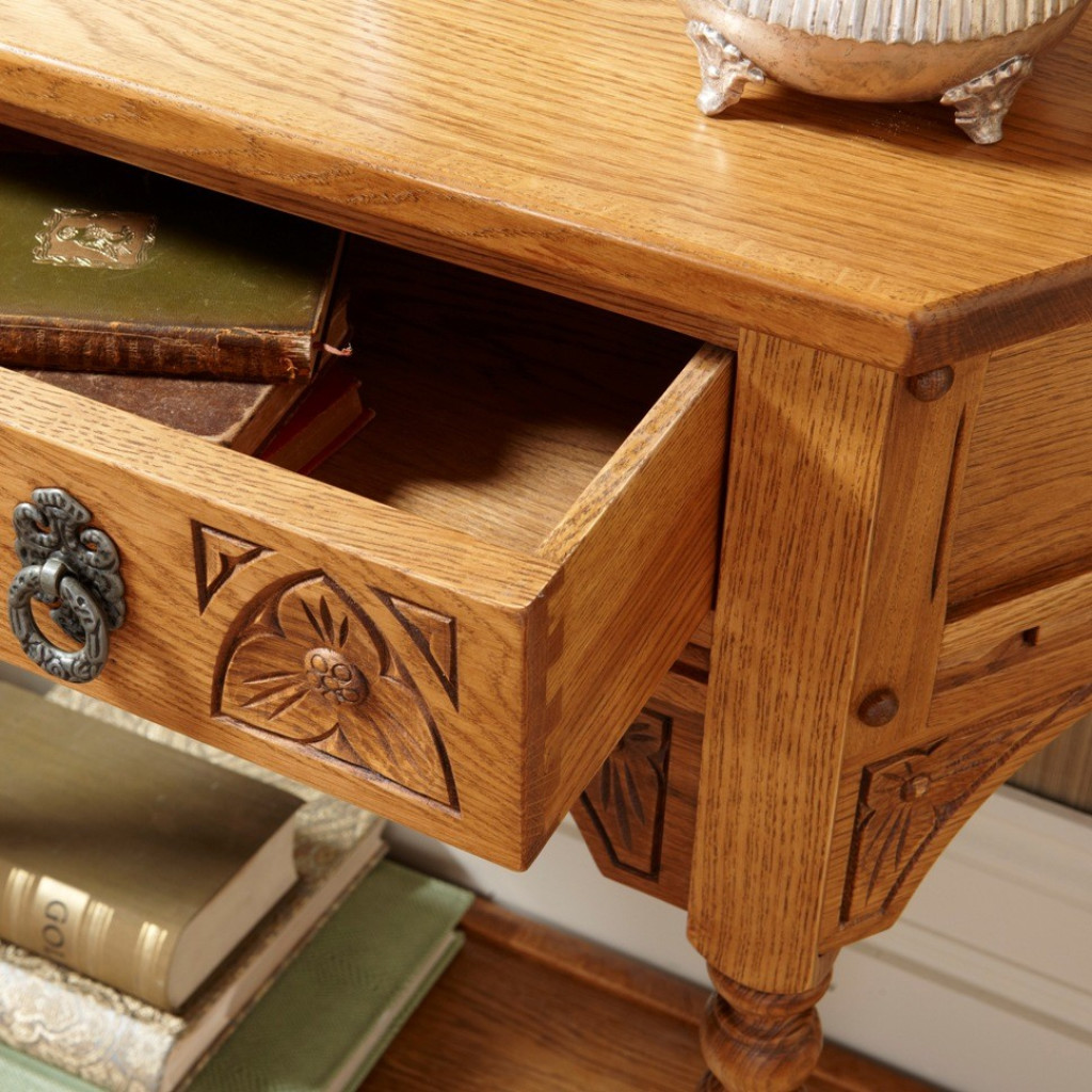 2379 Canted Console Table Old Charm Furniture Wood Bros