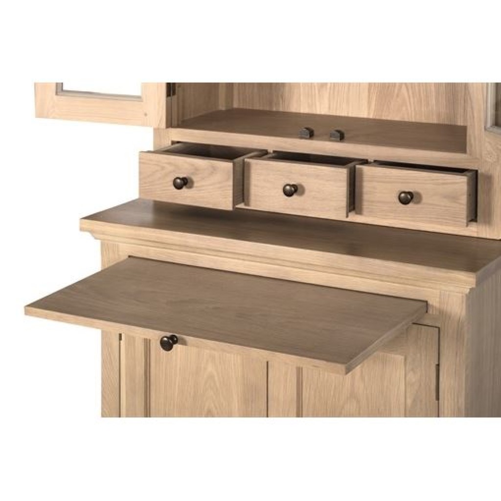 Henley 3ft Glazed Rack Dresser Neptune Furniture