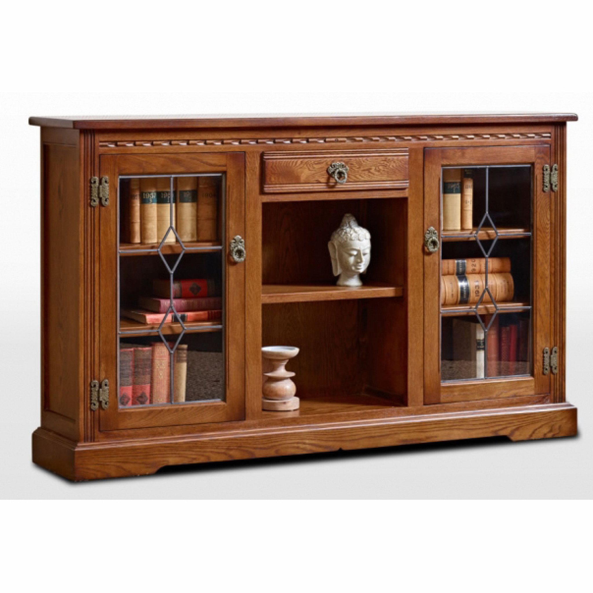 2793 Low Bookcase - Old Charm Furniture - Wood Bros