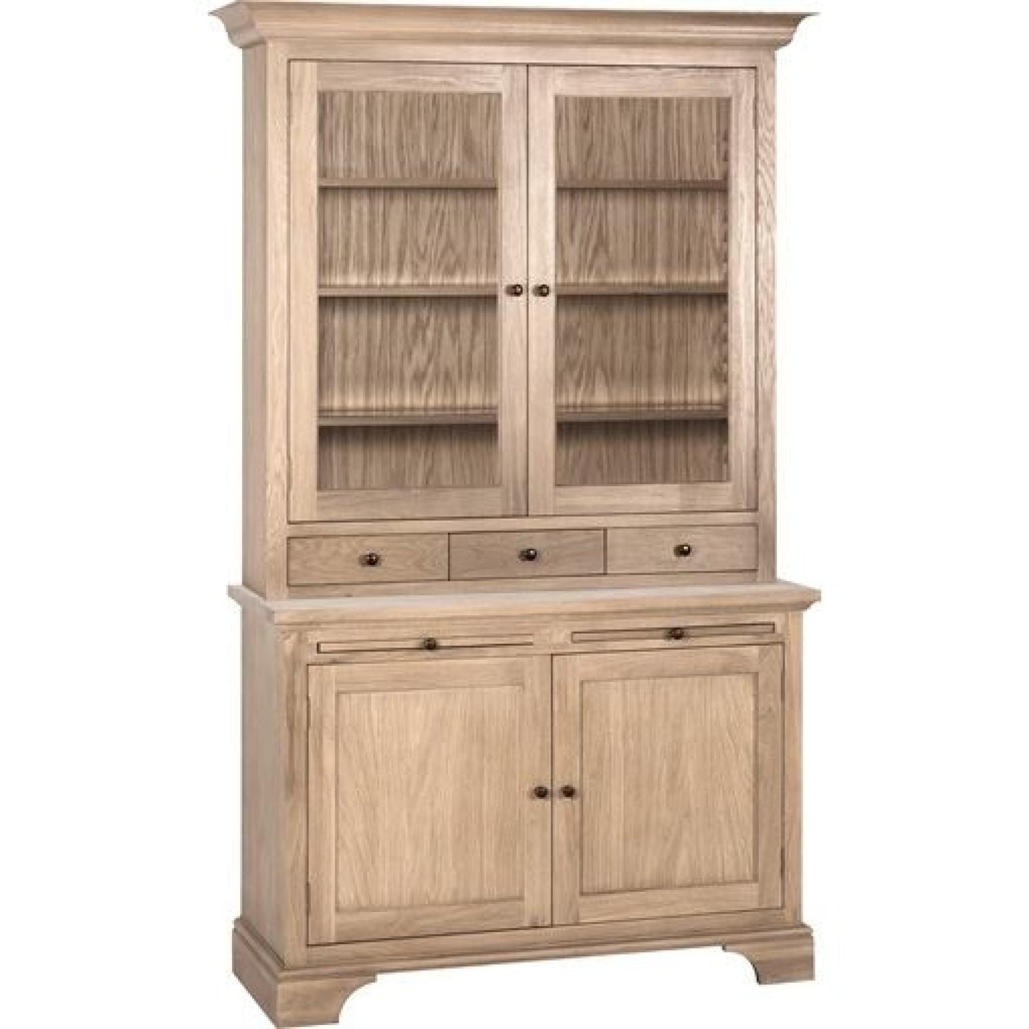 Henley 4ft Glazed Rack Dresser Neptune Furniture