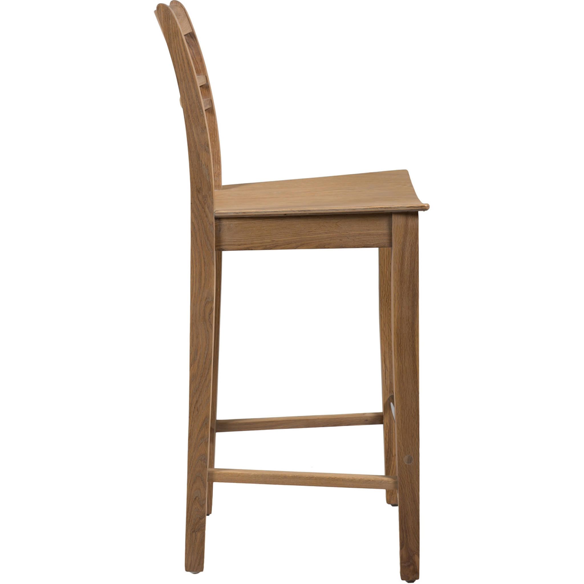 Suffolk High Back Oak Bar Stool Neptune Furniture