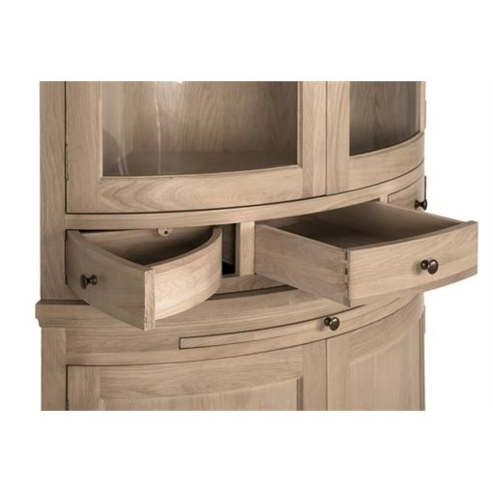 Henley Curved Glazed Rack Dresser Neptune Furniture