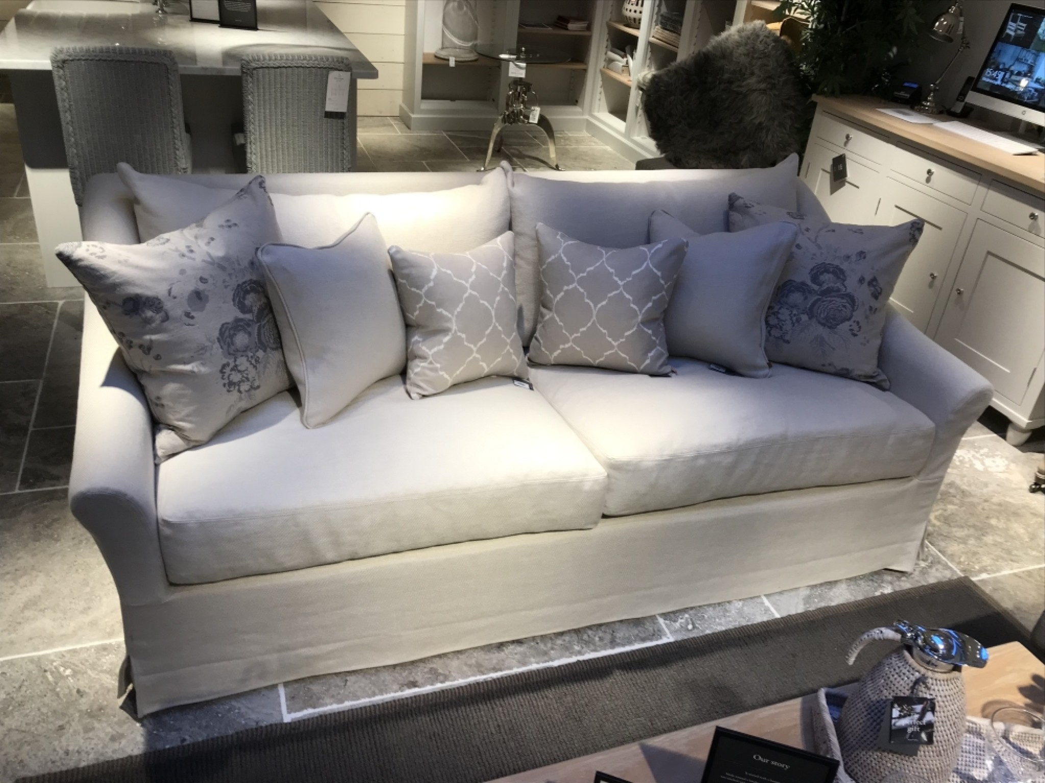 Neptune Long Island Large Sofa in Pale Oat Neptune Furniture Clearance