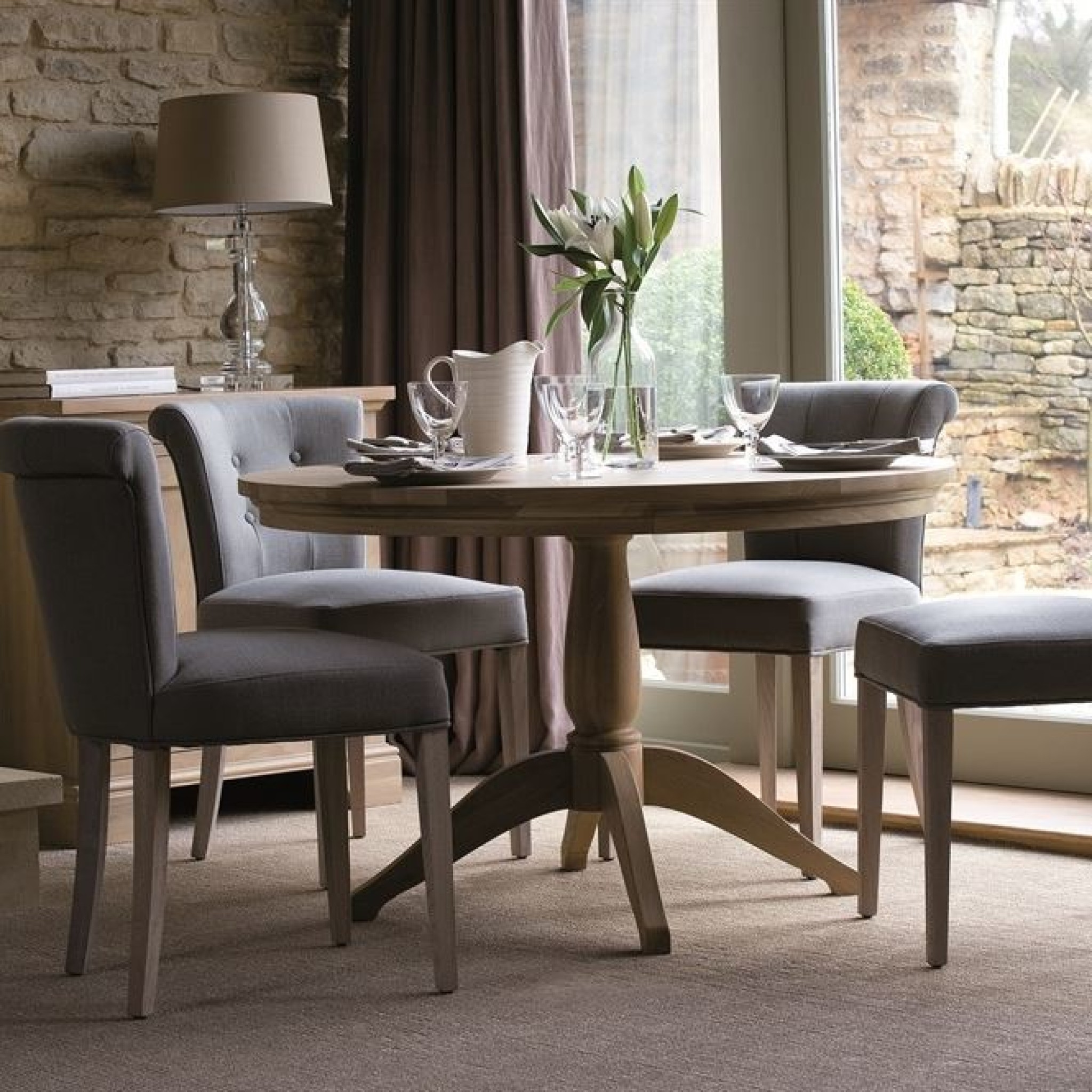Henley Round Dining Table - 4 Seater -Neptune Furniture