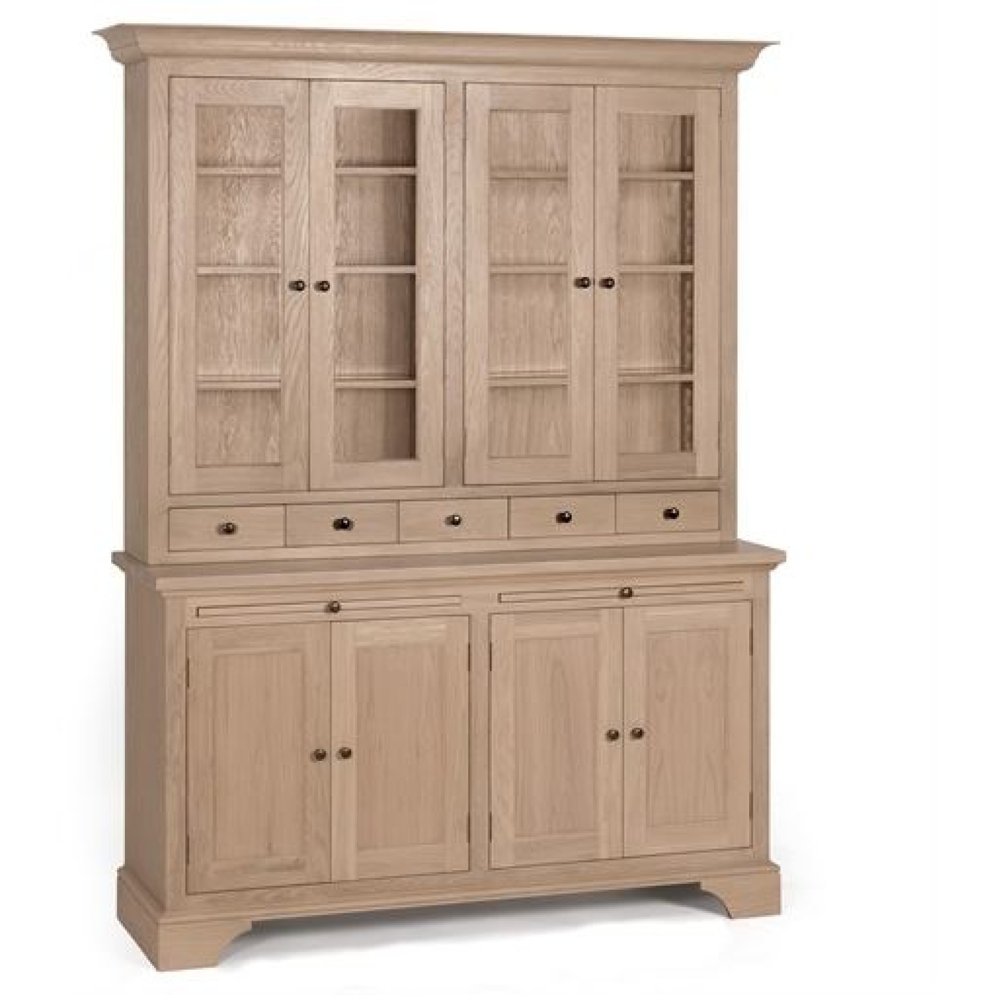 Henley 5ft Glazed Rack Dresser Neptune Furniture