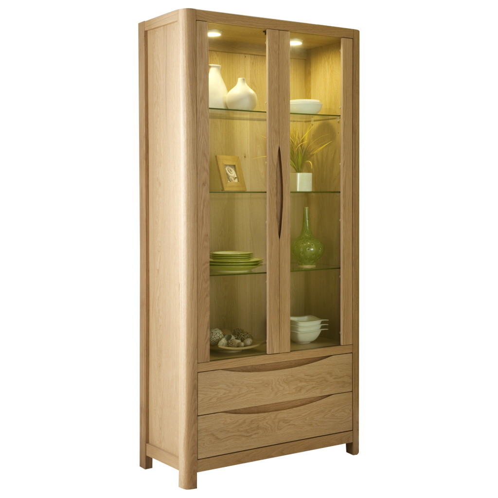 Stockholm 2 Door Tall Display Winsor Furniture WN211