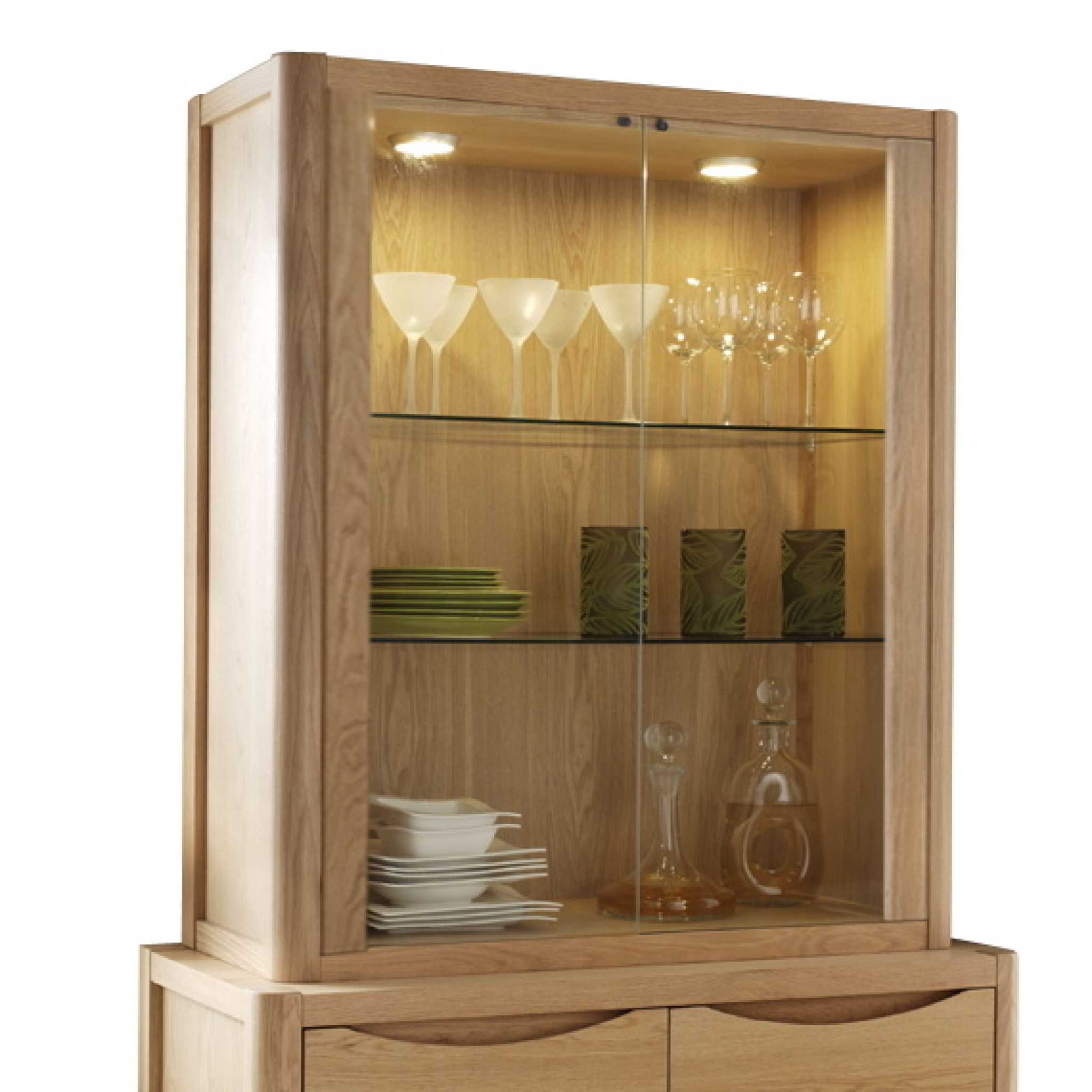 Stockholm 2 Door Display Top Winsor Furniture WN203