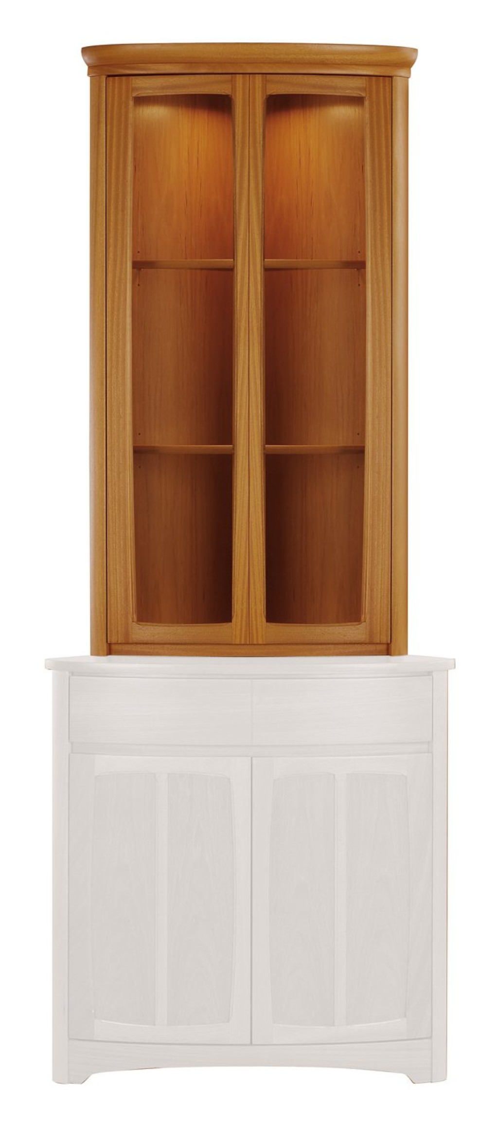 Nathan Furniture 4904 Shaped Corner Display Top Unit Nathan Shades