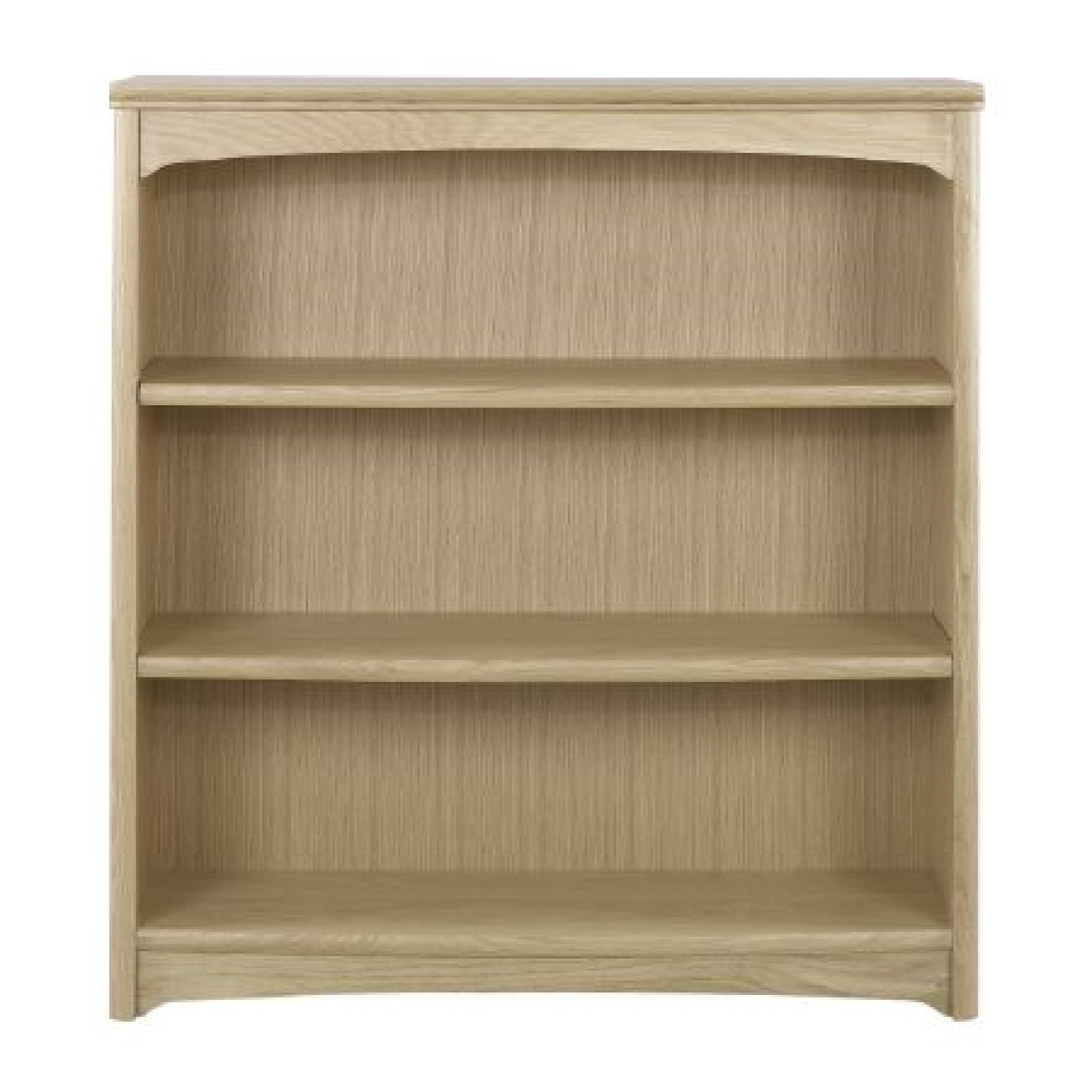 Nathan Furniture 8993 Mid Height Double Bookcase Editions Oak