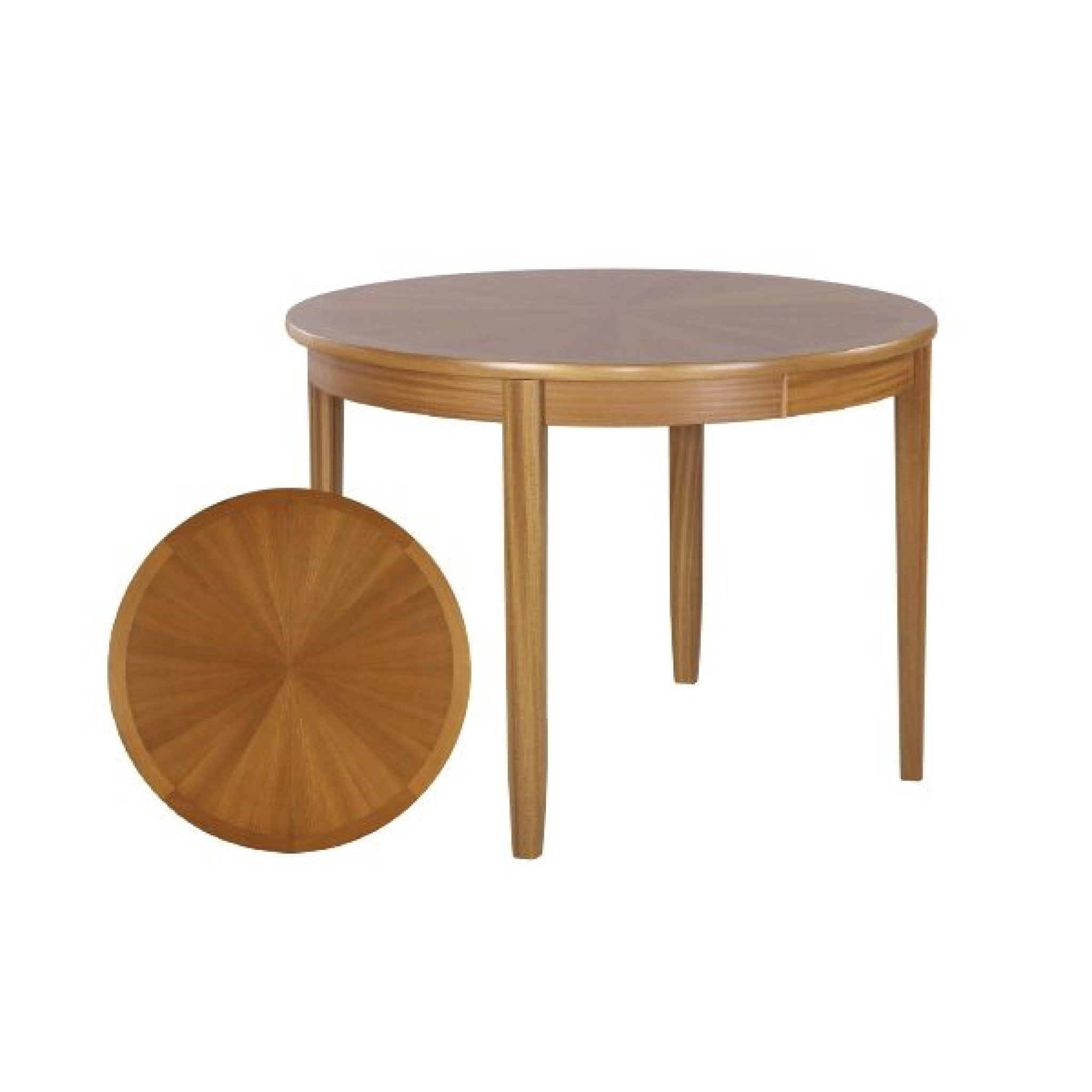 Nathan Furniture 2904 Sunburst Flip Top Round Dining Table Classic