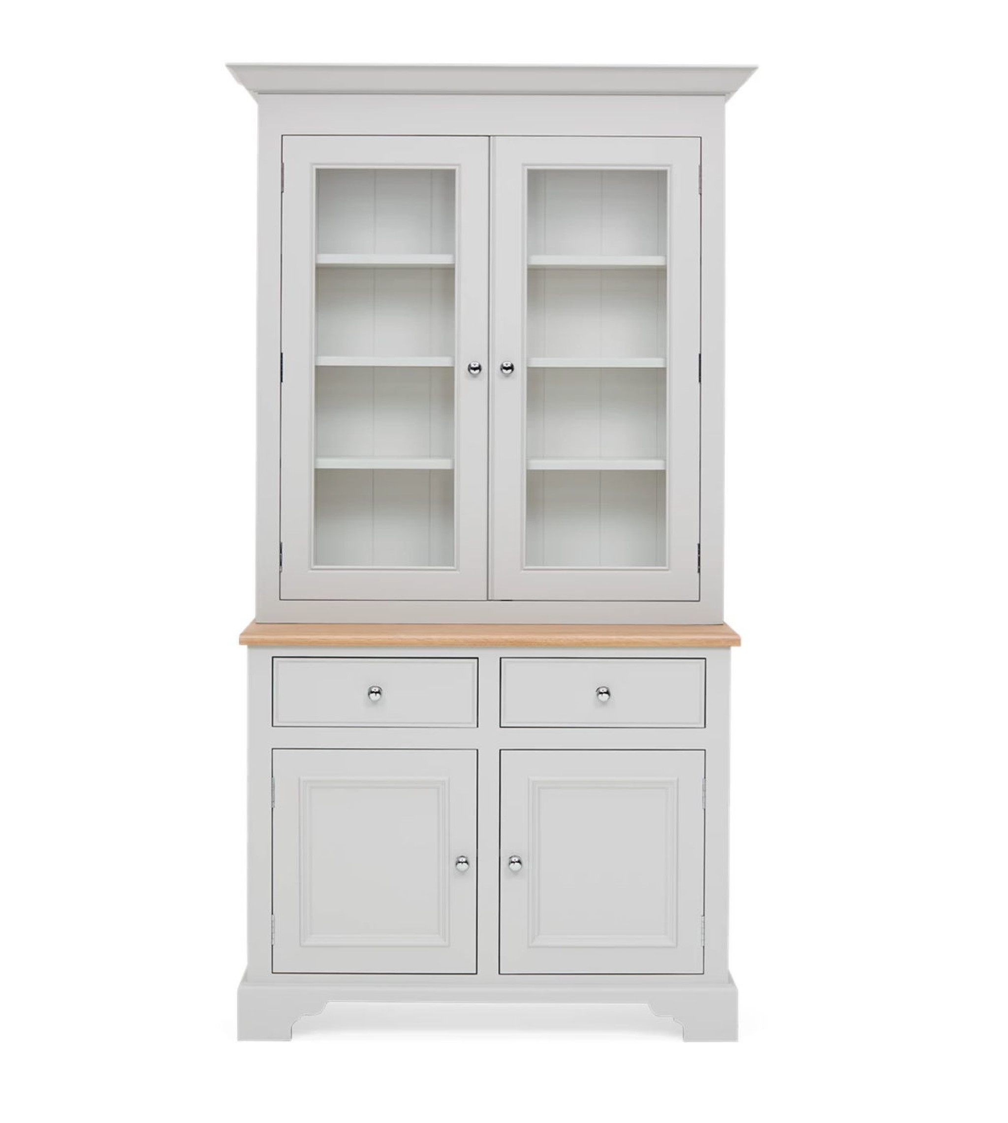 Chichester 3ft6 Glazed Rack Dresser - Neptune Furniture