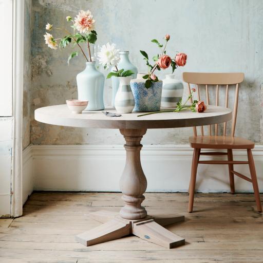 Balmoral 6 Seater Round Dining Table - Neptune Furniture