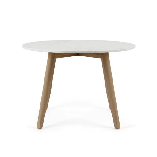 Wycombe Round Dining Table with Marble Top - Neptune Furniture