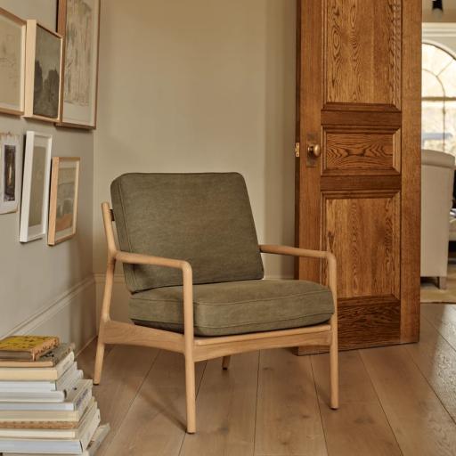 Audley Armchair with Cushion - Chloe Moss - Neptune Furniture