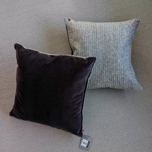 Ink Boucle & Isla Swallow (Pair 2) - 45x45cm Neptune Scatter Cushions - Ex-Display