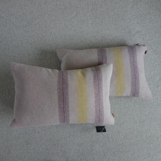 Henleaze Stripe - Fig Scatter Cushion (pair 2) - Ex-Display Neptune