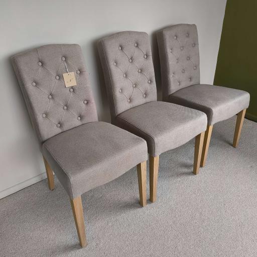 Neptune Sheldrake Dining Chairs in Hugo Spelt (set of three) - Neptune Sale - Ex-Display Furniture Clearance